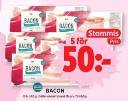 ICA Maxi Ica bacon erbjuda