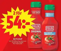 ICA Maxi Felix ketchup erbjuda