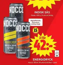 ICA Maxi Nocco energidryck erbjuda