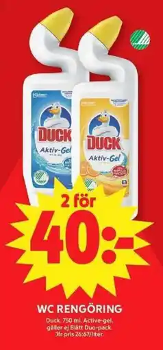 ICA Maxi Duck wc rengöring erbjuda