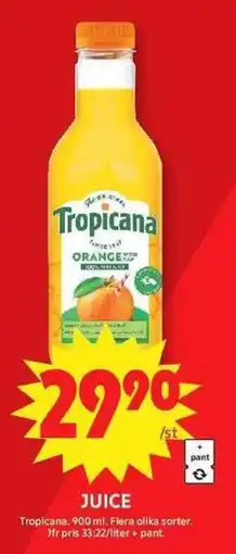 ICA Maxi Tropicana juice erbjuda