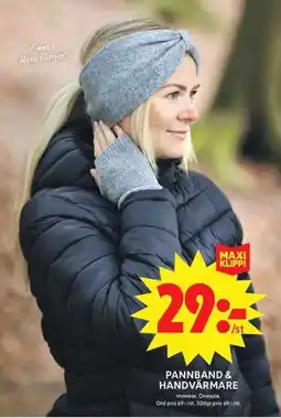 ICA Maxi mywear pannband & handvärmare erbjuda