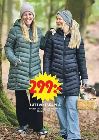 Mywear lättviktskappa
