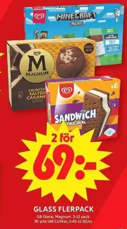 ICA Maxi GB Glace Magnum Sandwich Original erbjuda