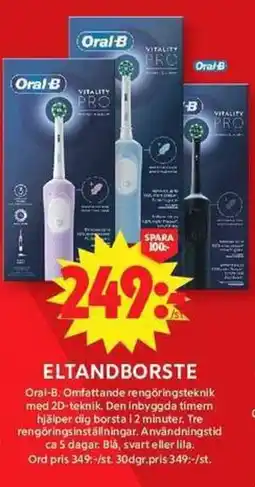 ICA Maxi Oral-B el tandborste erbjuda