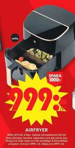 ICA Maxi Wilfa airfryer erbjuda