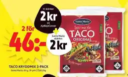 ICA Maxi Santa Maria taco kryddmix erbjuda