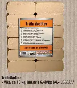Hornbach Träbriketter erbjuda