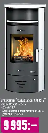 Hornbach Braskamin ”Casablanca 4.0 CTS” erbjuda
