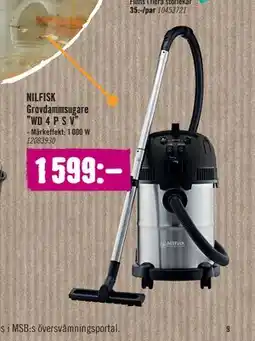 Hornbach NILFISK Grovdammsugare ”WD 4 P S V” erbjuda