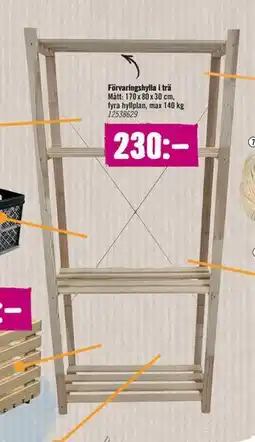 Hornbach Förvaringshylla i trä erbjuda