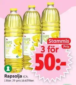ICA Supermarket Rapsolja, Medlemspris erbjuda