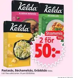 ICA Supermarket Pastasås, Béchamelsås, Gräddsås, Medlemspris erbjuda
