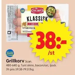 ICA Supermarket Grillkorv erbjuda