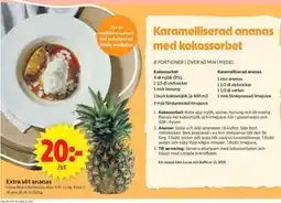 ICA Supermarket Extra söt ananas erbjuda