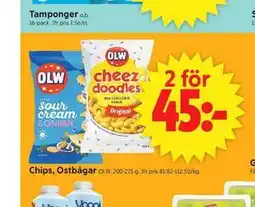 ICA Supermarket Chips, Ostbågar erbjuda