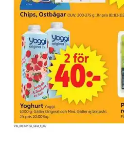 ICA Supermarket Yoghurt erbjuda