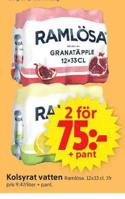 ICA Supermarket Kolsyrat vatten erbjuda