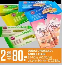 ÖoB DUBAI CHOKLAD / ANGEL HAIR, Medlemspris erbjuda
