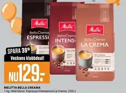ÖoB MELITTA BELLA CREAMA, Medlemspris erbjuda