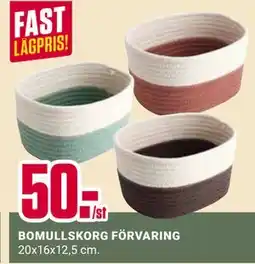 ÖoB BOMULLSKORG FÖRVARING erbjuda