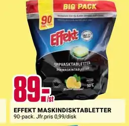 ÖoB EFFEKT MASKINDISKTABLETTER erbjuda