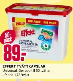 ÖoB EFFEKT TVÄTTKAPSLAR erbjuda