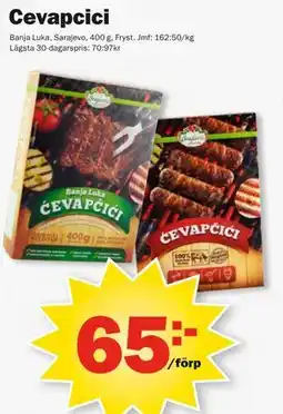 Pekås Cevapcici erbjuda