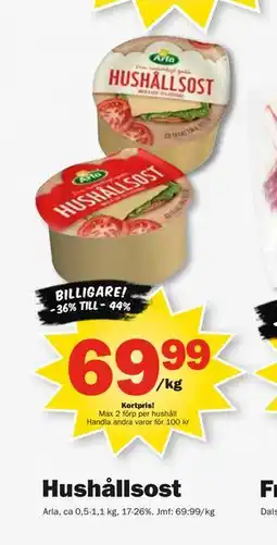 Pekås Hushållsost, Medlemspris erbjuda