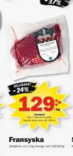 Pekås Fransyska, Medlemspris erbjuda