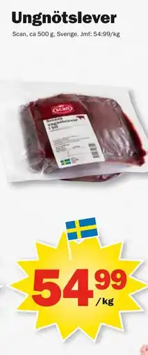 Pekås Ungnötslever erbjuda