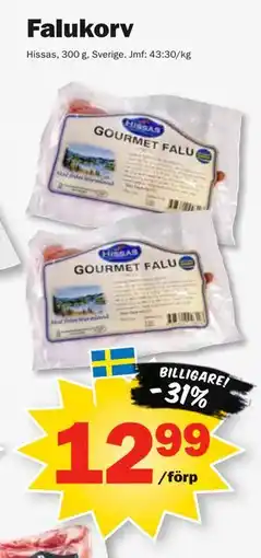 Pekås Falukorv erbjuda