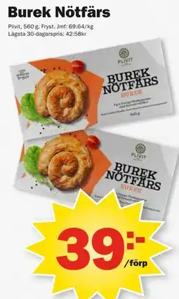 Pekås Burek Nötfärs erbjuda