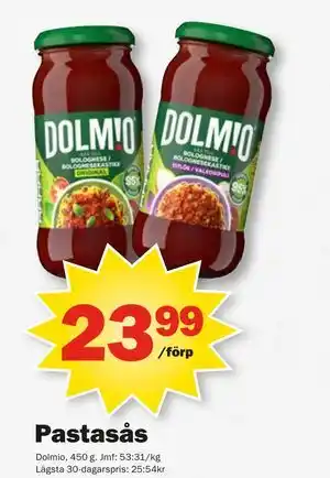 Pekås Pastasås erbjuda