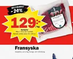 Pekås Fransyska, Medlemspris erbjuda