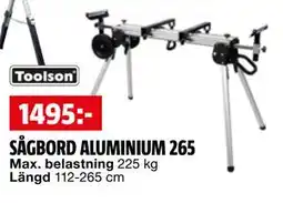 Bauhaus SÅGBORD ALUMINIUM 265 erbjuda