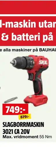 Bauhaus SLAGBORRMASKIN 3021 CA 20V erbjuda