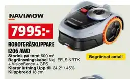 Bauhaus ROBOTGRÄSKLIPPARE I206 AWD erbjuda