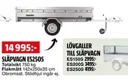 Bauhaus SLÄPVAGN ES250S erbjuda