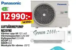 Bauhaus LUFTVÄRMEPUMP NZ25YKE erbjuda