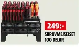 Bauhaus SKRUVMEJSELSET 100 DELAR erbjuda