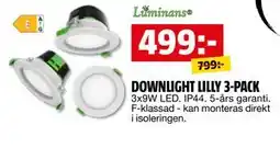 Bauhaus DOWNLIGHT LILLY 3-PACK erbjuda