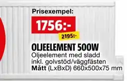 Bauhaus OLJEELEMENT 500W erbjuda