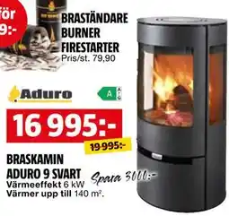 Bauhaus BRASKAMIN ADURO 9 SVART erbjuda