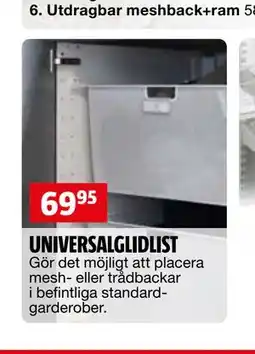 Bauhaus UNIVERSALGLIDLIST erbjuda