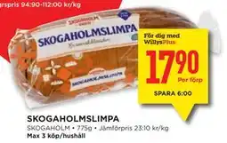 Willys SKOGAHOLMSLIMPA, Medlemspris erbjuda