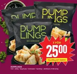 Willys DUMPLINGS erbjuda