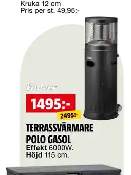 Bauhaus TERRASSVÄRMARE POLO GASOL erbjuda