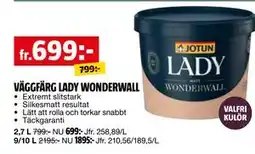 Bauhaus VÄGGFÄRG LADY WONDERWALL erbjuda