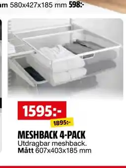 Bauhaus MESHBACK 4-PACK erbjuda